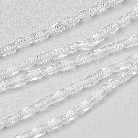 Transparent Glass Beads Strands EGLA-E046-B01-1