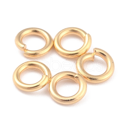 Rack Plating Brass Open Jump Rings X-KK-O139-18N-G-1