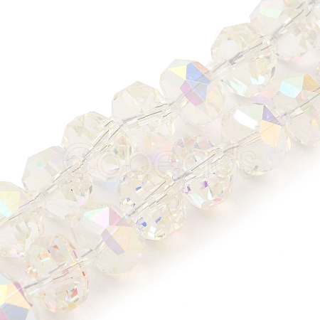 Transparent Electroplate Glass Beads Strands EGLA-P062-01A-AB01-1