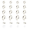 Unicraftale DIY Stud Earring Findings Making Kits, Including 304 Stainless Steel Stud Earring Settings & Ear Nuts, Half Round Transparent Glass Cabochons, Silver, Stud Earring Settings: Tray: 8mm/10mm/12mm/14mm, 32pcs/box