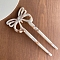 Cellulose Acetate Hair Forks, Hairpin Hair Accessory, Butterfly, White, 120mm