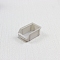 Plastic Miniature Ornaments, Micro Landscape Dollhouse Accessories, Storage Rack, Silver, 25x40x17.9mm