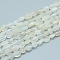 Natural White Moonstone Beads Strands, Tumbled Stone, Nuggets, 5~12x6~7mm, Hole: 0.8mm, about 46~57pcs/strand, 15.16 inch(38.5cm)