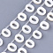 Freshwater Shell Beads, Top Drilled Beads, Letter.O, 10x8.5x3mm, Hole: 0.8mm