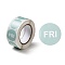 Paper Sticker Rolls, Round Dot Decals for DIY Scrapbooking Craft, Week
, Aqua, 25mm, about 500pcs/roll