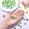 80Pcs 8 Colors Imitation Jelly Glass Beads Pendants PALLOY-CJ00082-4