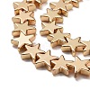 Electroplate Non-magnetic Synthetic Hematite Beads Strands G-L485-15C-LG-3
