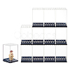 Transparent Plastic Minifigures Display Case ODIS-WH0043-25-1