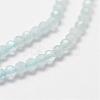 Natural Aquamarine Bead Strands G-P270-2mm-14-4