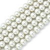 Eco-Friendly Dyed Glass Pearl Round Beads Strands HY-A002-10mm-RB009-1