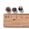 Handmade Gold Sand Lampwork Beads Strands LAMP-R141-10mm-03-5