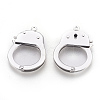 Tarnish Resistant 304 Stainless Steel Handcuffs Clasps STAS-F175-17P-1