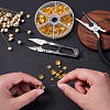 540Pcs 6 Style Iron Bead Caps IFIN-CJ0001-59-5