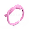 Spray Painted Brass Cuff Rings RJEW-S045-113-NR-4