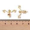 Brass Pave Cubic Zirconia Peg Bails KK-F867-41G-3
