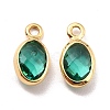 Eco-Friendly Brass with Glass Pendants KK-K268-01R-2