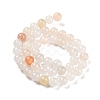 Natural Golden Silk Jade Beads Strands X-G-A220-A02-01-3