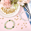 120Pcs 3 Styles Rack Plating Brass Beads KK-BBC0023-42-4