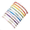 10Pcs Glass Seed Beads & Glass & Natural Trochid Shell Beaded Stretch Bracelets for Women BJEW-MZ00285-4