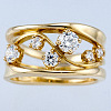 Alloy and Crystal Rhinestone Finger Rings FS-WG8CE30-03-2