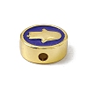 Real 18K Gold Plated Brass Enamel Beads LS-KK-F814-05G-04-3