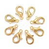 Zinc Alloy Jewelry Findings Golden Lobster Claw Clasps X-E105-G-1