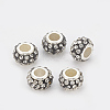 Handmade CCB Plastic Polymer Clay Rhinestone European Beads RB-S049-03-1
