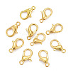Golden Tone Zinc Alloy Lobster Claw Clasps X-E102-NFG-2