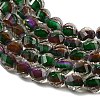 Two Tone Resin Beads Strands GLAA-T035-02H-2