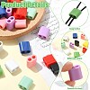 40Pcs 10 Colors ABS Plastic Slide Charms MACR-CJ0002-47-3