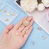 10Pcs Cloud Shape Brass Stud Earring Findings EJEW-BC0001-13-3