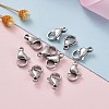 Tarnish Resistant 304 Stainless Steel Lobster Claw Clasps X-STAS-AB11-6