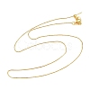 0.8MM Brass Box Chain Adjustable Slider Necklaces KK-H533-09B-G-4
