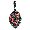 Polymer Clay Rhinestone Pendants RB-S056-12A-B-2