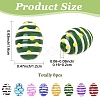 8Pcs 8 Colors Glass Imitation Jade Beads GLAA-YW0005-72-2
