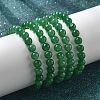 Natural Malaysia Jade(Dyed) Bead Stretch Bracelets BJEW-K212-B-013-5