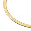 Ion Plating(IP) 304 Stainless Steel Herringbone Chain Necklace for Men Women NJEW-E076-04B-G-2
