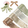 4 Rolls 4 Colors Satin Frayed Ribbon SRIB-TA0001-19-2