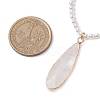 Shell Pearl Beaded Necklaces for Women NJEW-JN04980-3