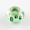 Large Hole Dog Paw Prints Pattern Resin European Beads OPDL-Q129-M12-2