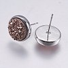 Druzy Resin Earrings KK-E724-S-09P-1