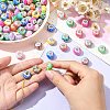 100Pcs 10 Colors Opaque Resin European Beads RPDL-CJ0001-07-6
