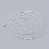 Silver Color Plated Brass Necklaces X-NJEW-SW028-28inch-S-1