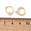 Brass with Cubic Zirconia Hoop Earrings KK-CBACA55-07G-3