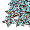 Printed Basswood Pendants LS-WOOD-S045-056B-1