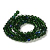 Transparent Electroplate Glass Beads Strands GLAA-F029-3mm-D25-2