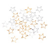 24Pcs 2 Colors Brass Linking Rings KK-TA0003-09-RS-2