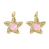 Brass Micro Pave Clear Cubic Zirconia Pendants KK-D221-08G-01-1