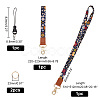 Adjustable Mobile Phone Lanyard AJEW-WH0324-40A-2