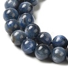 Natural Kyanite/Cyanite/Disthene Round Beads Strands G-O017-6mm-04C-3